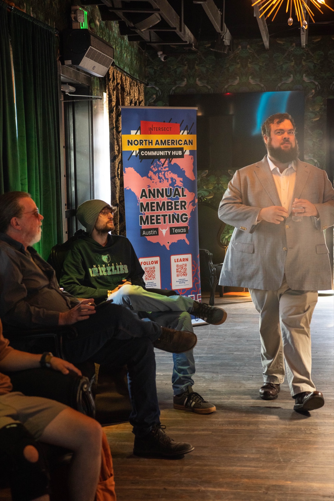 Intersect North American Community Hub Annual Member Meeting banner, Austin Texas