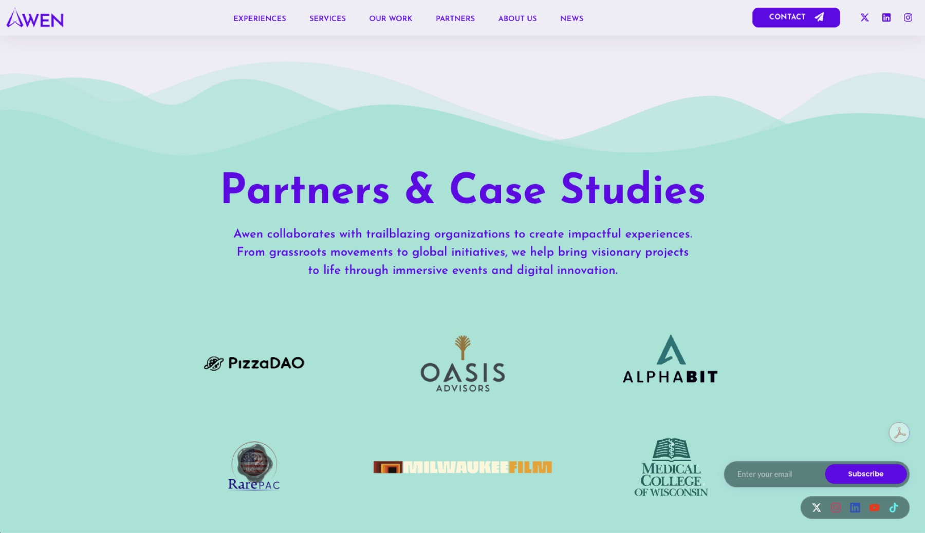 awen.online — Partners and Case Studies