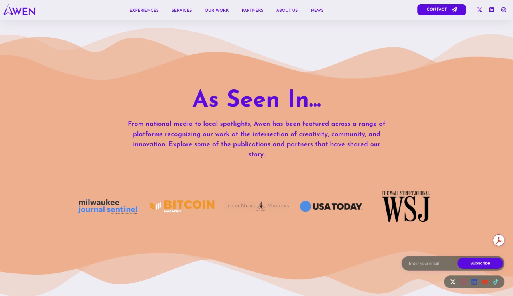 awen.online — As Seen In press logos