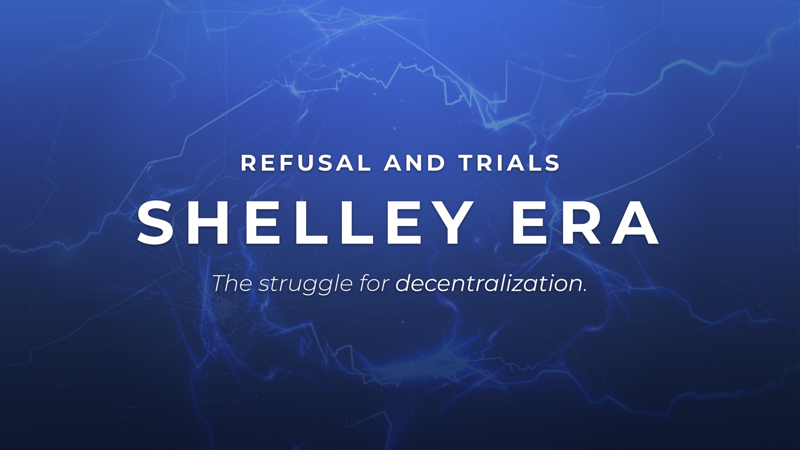 Cardano Summit Berlin — governance-era stage visual, Shelley era