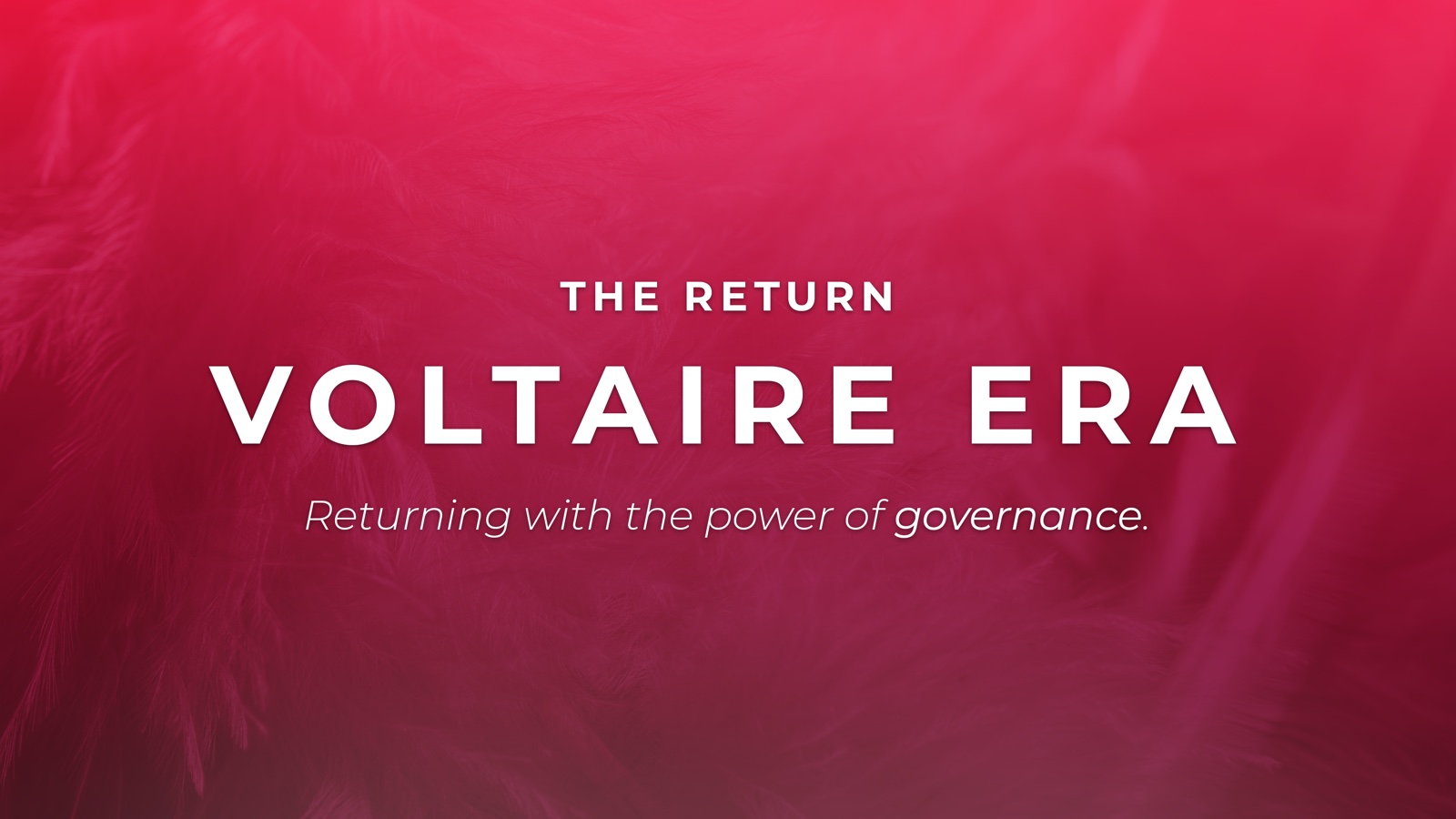 Cardano Summit Berlin — governance-era stage visual, Voltaire era