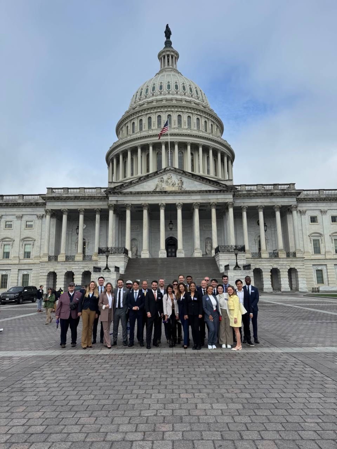 The Wisconsin delegation at the U.S. Capitol — Stand With Crypto fly-in advocating for the GENIUS Act